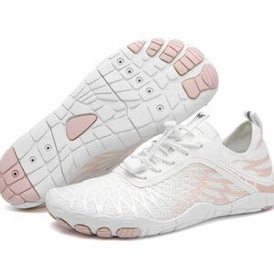 Lorax Pro White and Pink Barefoot Hike Footwear - size 38